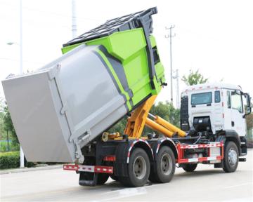 HOWO 6x4 hook lift garbage truck