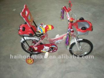 12 aluminum baby girl kid road bike with back