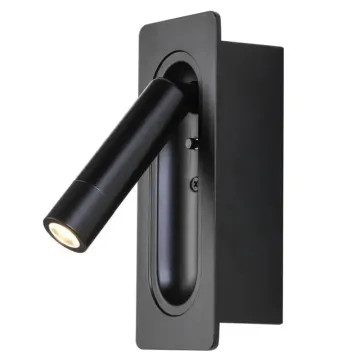 Modern Hotel Indoor 3W LED Rotatable Recessed Wall Bedside Lamp