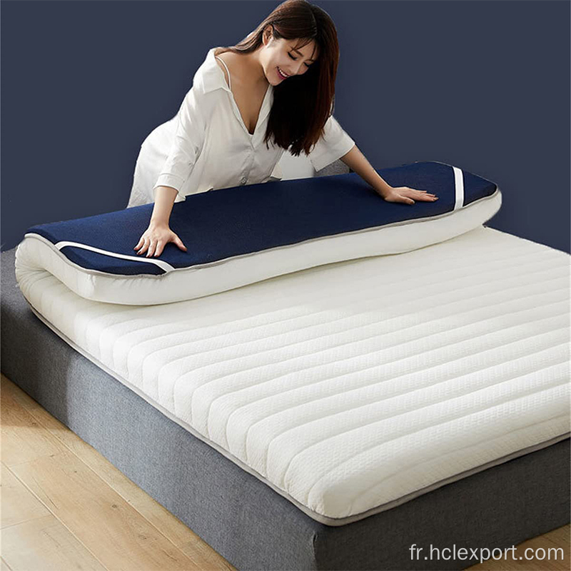 Matelas en mousse de compression mince de sommeil parfait pliant bien pliant