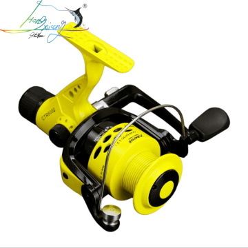 CTR2000-7000 12BB 5.5:1 Fishing Reel: Lightweight, Foldable Arm Rocker with Plastic Spool and Rear Drag System