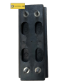 Excavator track plate rubber block