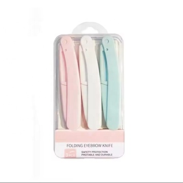 OEM Facial Hair Remover: 3pcs Folding Eyebrow Trimmer Knife
