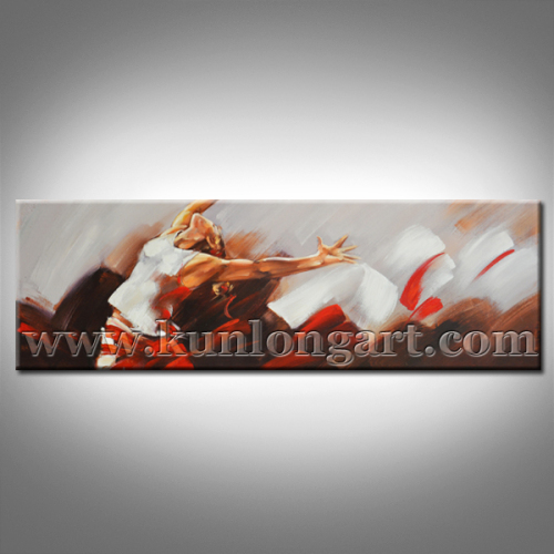 Modern Abstract Wall Art Figure Oil Painting (KLNFP-0001)