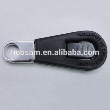 Custom both sided OEM design pvc zipper puller for bag