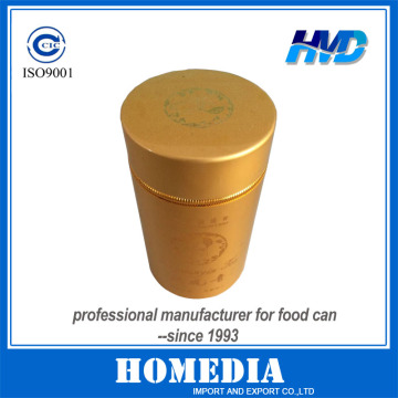 Round tea can