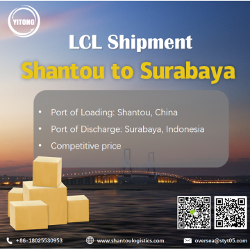 Shantou에서 Surabaya까지 LCL 배송