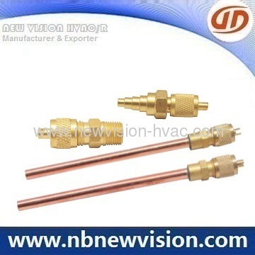 Access Valve With Copper Tube &amp; Valve Core 