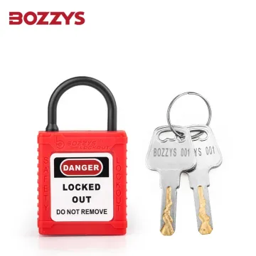 BOZZYS Insulated Isolation Safety Padlock with Master Key for Industrial Lockout-Tagout