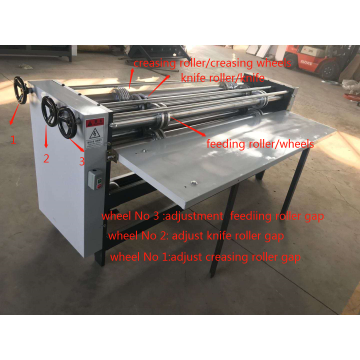 Manual paper creasing cutting machine