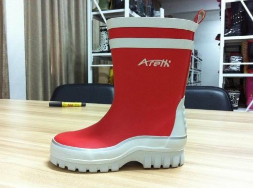 Size 28 Red Kids / Children Fishing Rain Boots Warm Cotton Lining