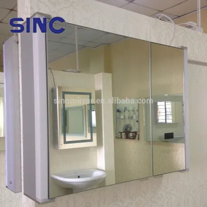 Illuminated Bathroom Mirror Cabinet with UV Disinfection Function