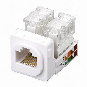 Clipsal Type CAT5e RJ45 Keystone Jacks with 250 Times Punching and PC Housing