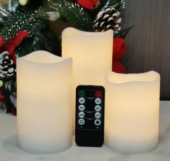 Wholesale Basic Swing Shape Flameless LED Pillar Electric Candle for Home Decoration