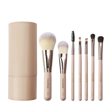 Professional Custom Cosmetics Wholesale: 7 Pcs Makeup Brush Set with Brush Bucket