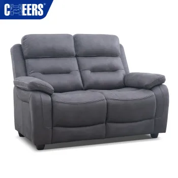 Extendable 2 Seat Loveseat Sofa - Lazy Relax Manual Reclining Furniture for Living Room