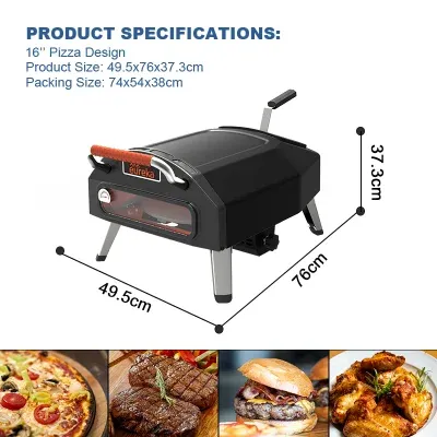 Outdoor Garden Wood Fired Blackstone Portable Table Pizza Oven