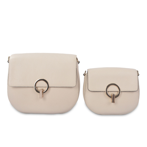 Flap Top Ring Mini Crossbody Bag For Ladies