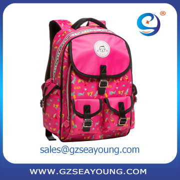 High quality oem school backpack lovely pink school backpack custom schoolbag