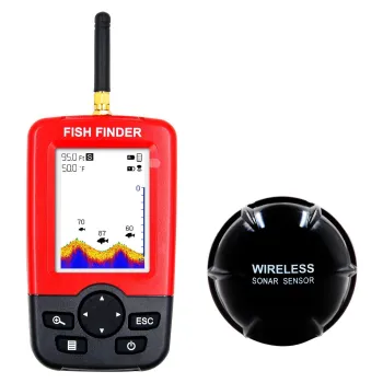 Portable Wireless Fish Finder: Factory Direct 0.6M-30M Sonar Detector with Battery Power