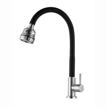 360-Rotating Stainless-Steel Single Cold Kitchen Faucet