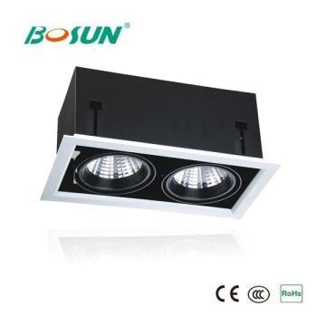 24Wx2 Rectangle Cold-rolled Steel COB LED Grille Light BS-LED-D203B