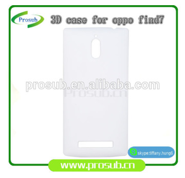 3d sublimation diy blank cell phone case cover skin for SFP-oppo find 7