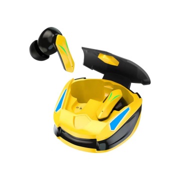 Auriculares de juegos estéreo inalámbricos verdaderos con pantalla digital y duración de la batería larga