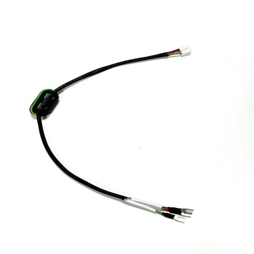 Cablaggio di alimentazione DC 12V XH2.54 Connettore femmina a 3 pin a 3 terminali a forcella con nucleo in ferrite Lunghezza 330 mm
