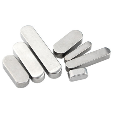 304 Stainless Steel Machine Keys: Types A M3-M12 - Rounded, Parallel, and Feather Designs