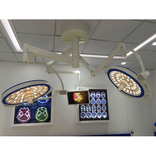 Lampada chirurgica a LED di tipo rotondo a doppia cupola da soffitto