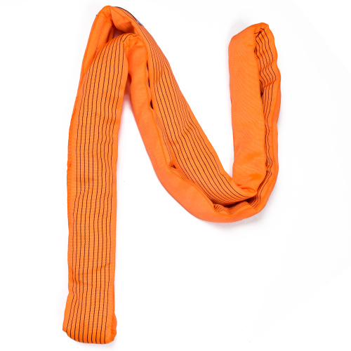 10 Ton 8M Or OEM Length 4 Ply Soft 8T Round Lifting Belt Sling Orange Color Safety Factor 8:1 7:1 Type