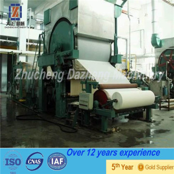 China Zhucheng Dazheng new product 1-18T/D facial tissue machine