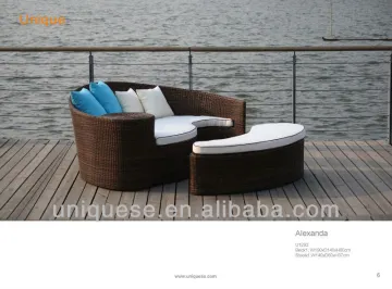 Alexanda outdoor sun beds 2pc/set