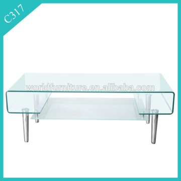 modern furniture glass coffee table bend coffee table