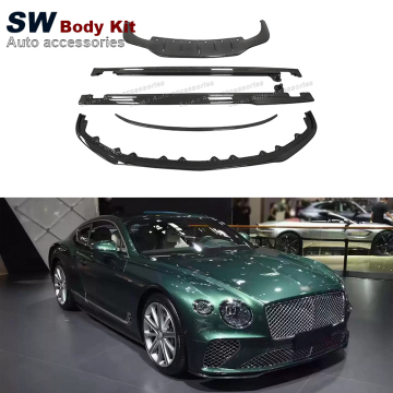 High-Quality Carbon Fiber OEM Style Kit for Bentley Continental GT 2018-2022 - Front Lip & Rear Diffuser
