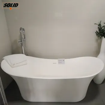 Freestanding Solid Surface Acrylic Soaking Bathtub