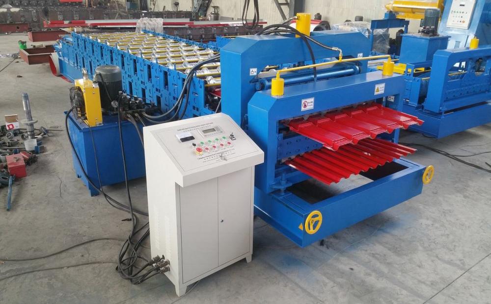 Double Layer Glazed Tile Roof Panel Forming Machine