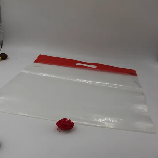 Clear tote ziplcok bag for documents