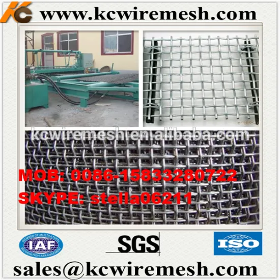 Factory!!!!!! KangChen Hook Double Stainless Steel/Precrimped Crimped Wire Mesh/mine seiving wire mesh