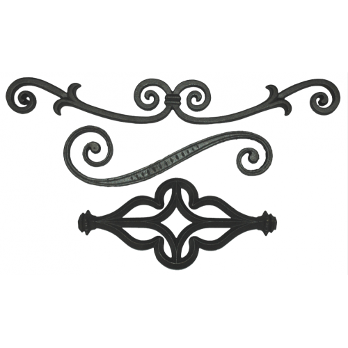  Ornamental wrought iron stair railing baluster Factory