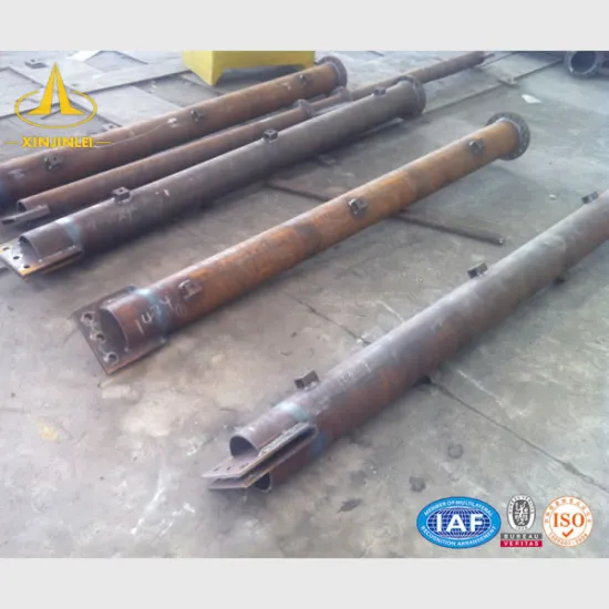 Hot Dip Galvanized 10m Street Lighting Poles