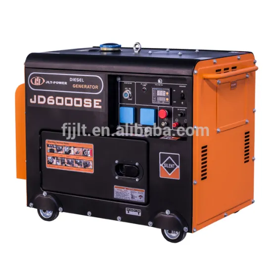 Red Colour 5KW Silent quiet diesel generator with handle