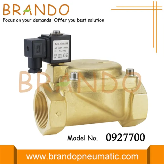 2'' 0927 Series Normally Closed Brass Solenoid Valve 0927700