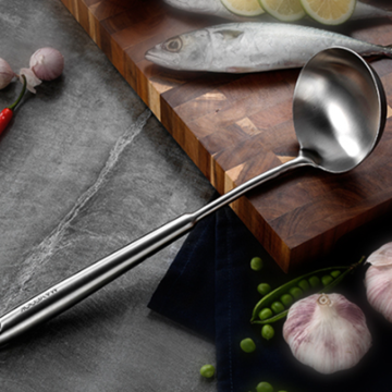 Maxcook Factory Продажа нержавеющая сталь 304 кухонная посуда суп -ковш