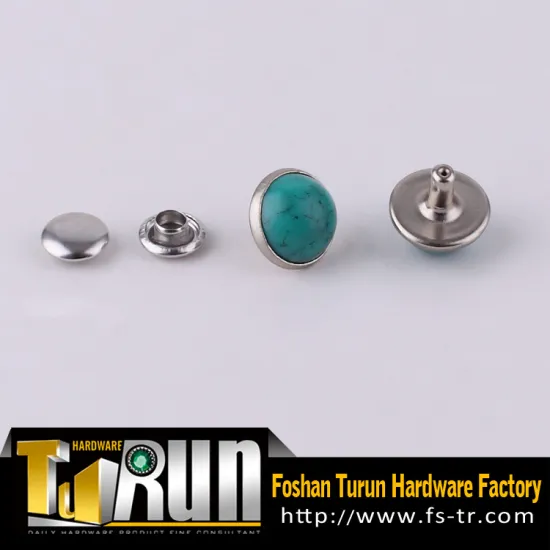Wholesale professional fashion turquoise rivet stone rivet