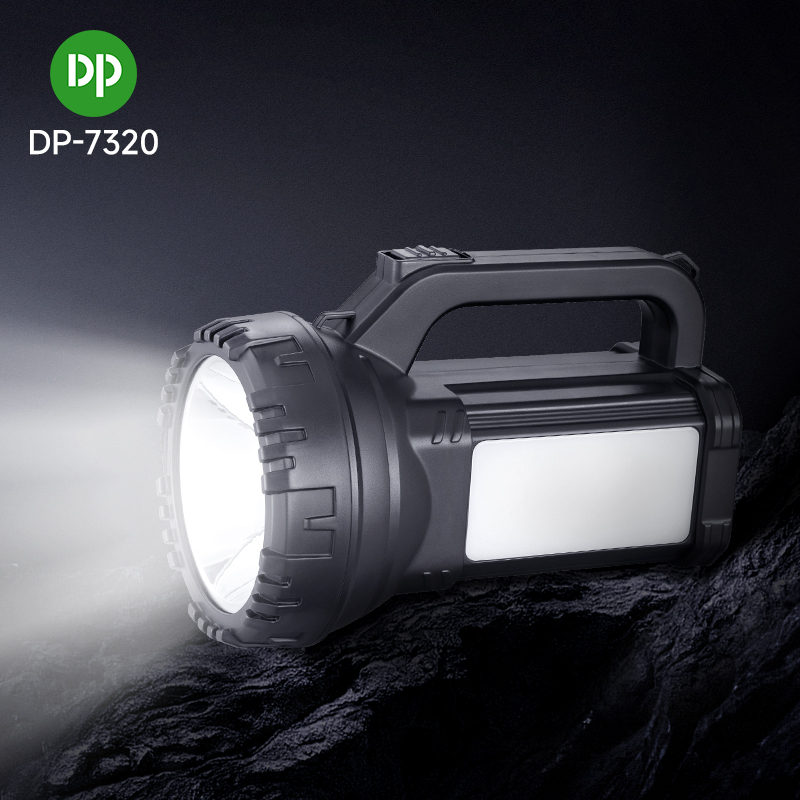 Rechargeable LED Searchlight with Side Emergency Light