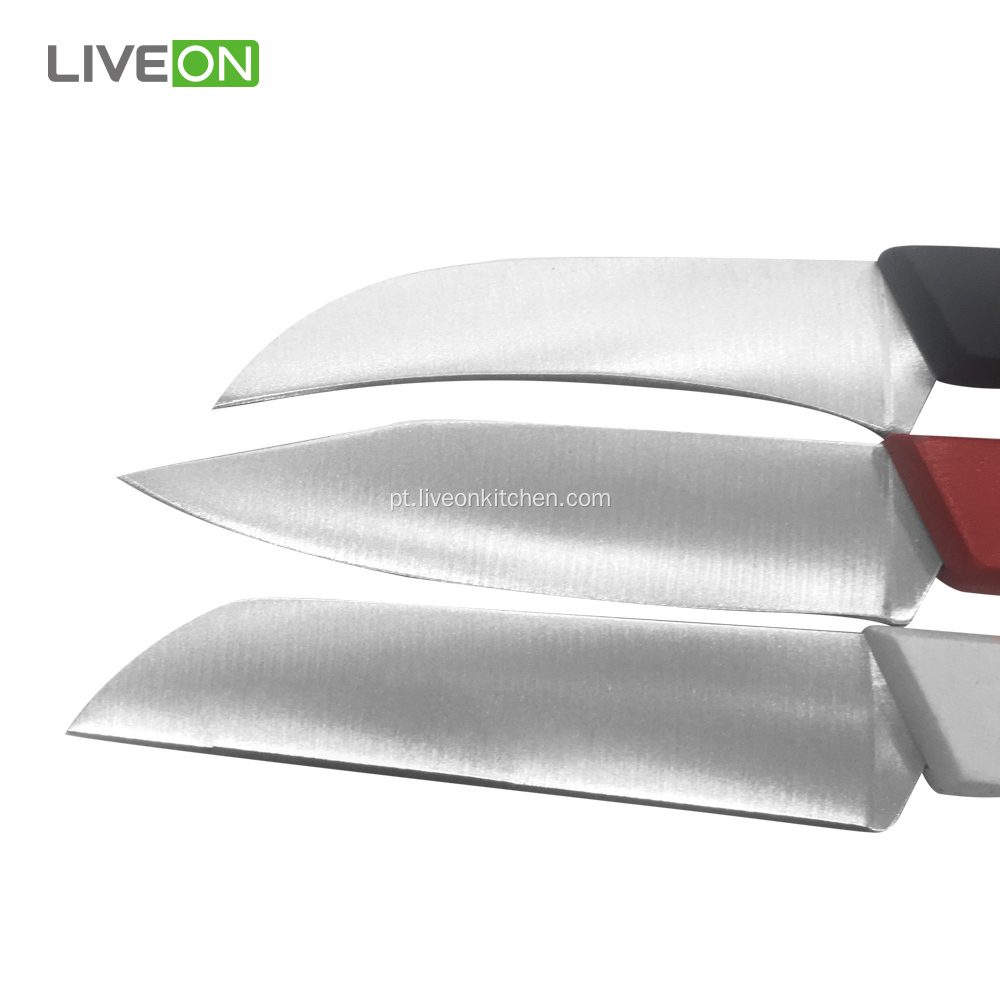 Três peças Paring Knife Peeling Knife Set