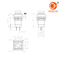 SHQIJIA P10 11 interruptor de botón pequeño