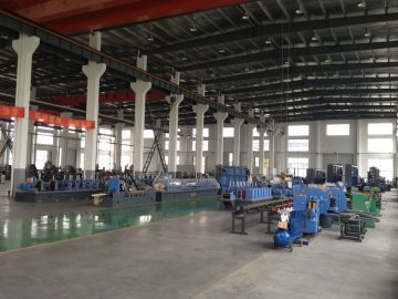 High Frequency High Speed Welded Tube Mill Line For Custom Made Steel Pipes